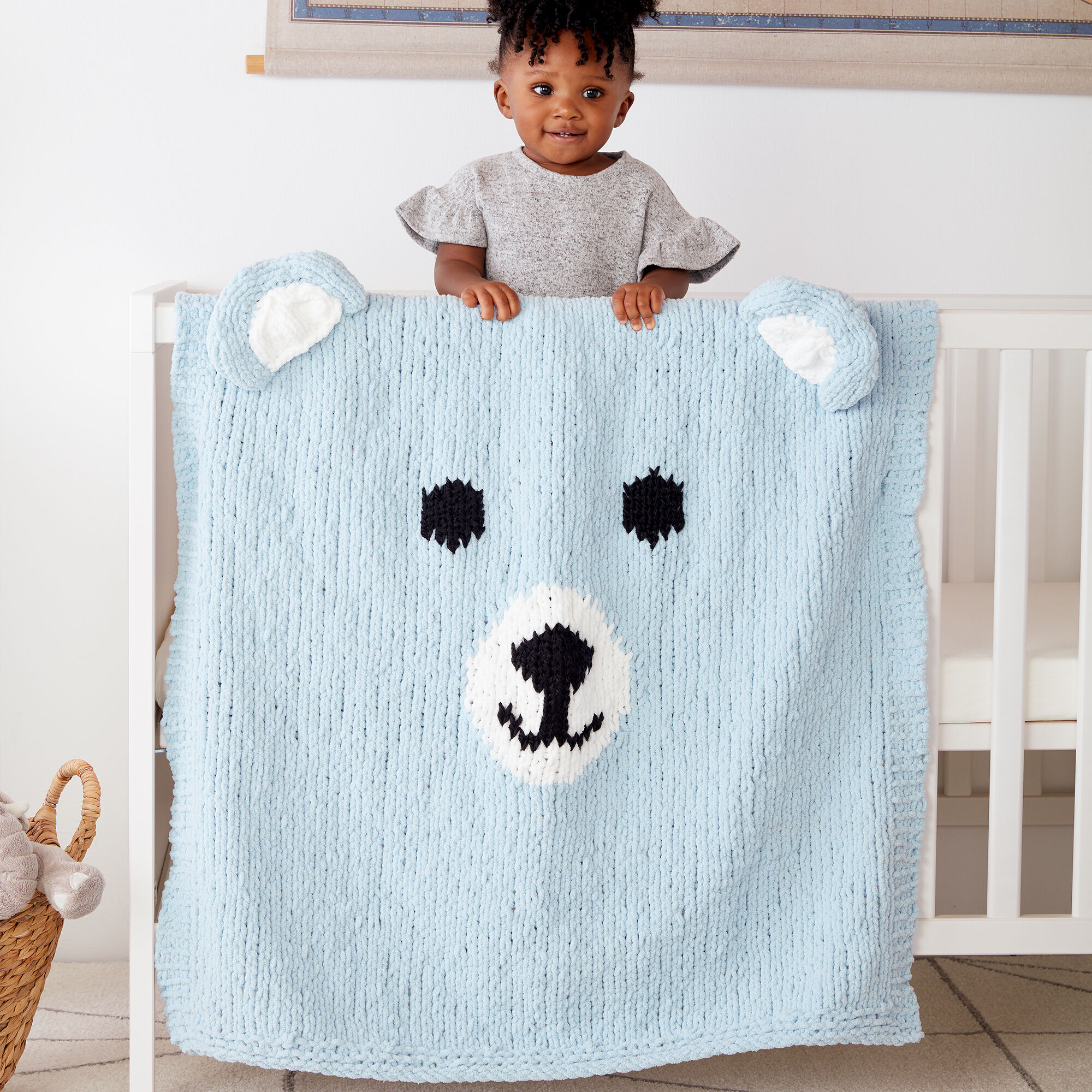 Bernat Baby Blanket Yarn, 3.5oz, Super Bulky 6 Gauge - Little Cosmos -  Single Ball Machine Wash & Dry